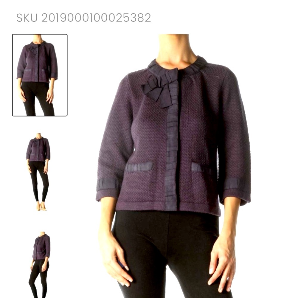 Ann Taylor bow neck cropped jacket LP